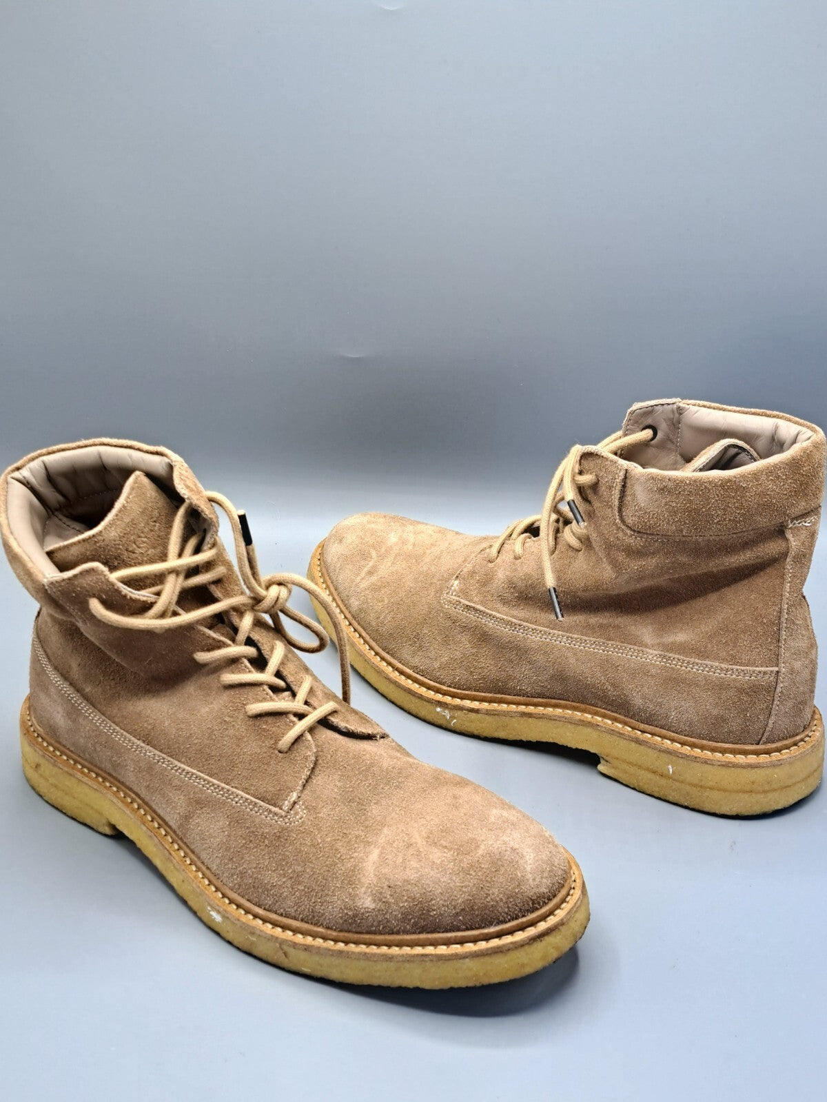 Allsaints Marco - Lace Up Boot - Suede - Taupe, Größe 41, Herren